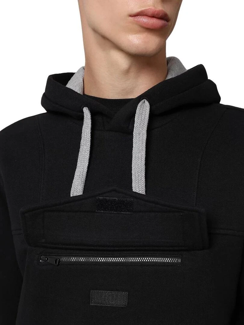 Sweat à Capuche Mixte Napapijri Burgee   Noir
