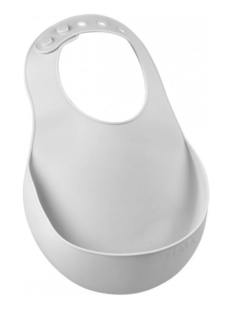 Bavoir silicone light mist Gris