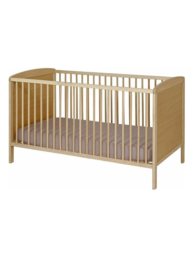 Pack lit bébé avec matelas Flocon AKITEN RETAIL Marron