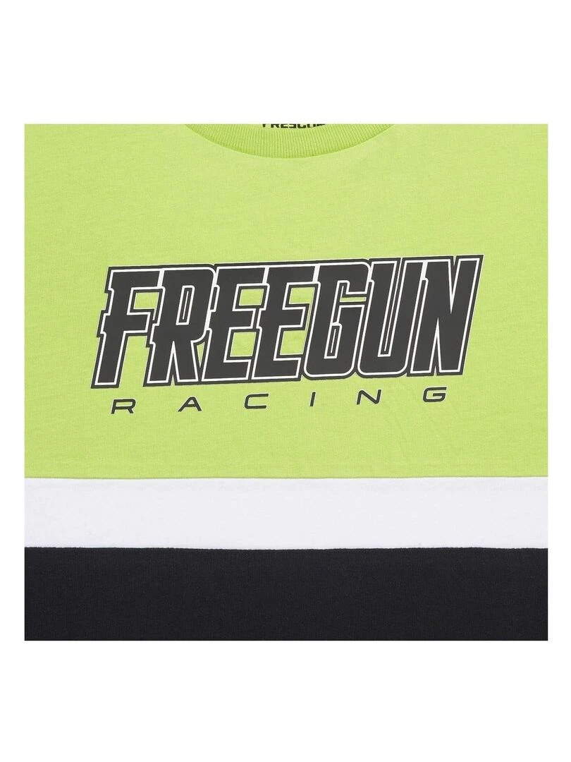 T shirt homme Collection Racing Freegun   Vert
