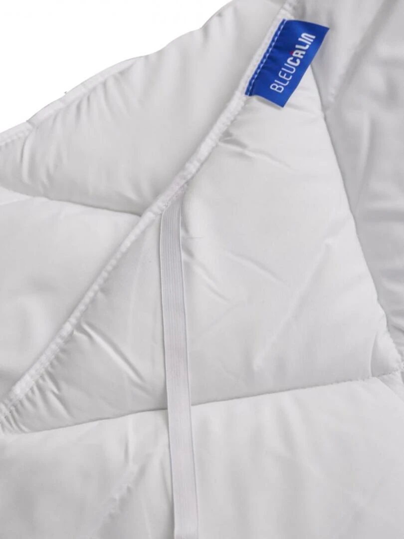Bleu Câlin   Surmatelas moelleux anti transpiration   Blanc