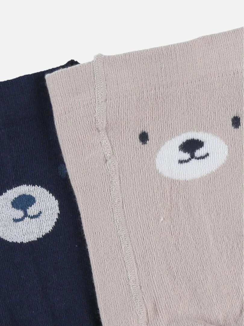 Set de 2 collants  beige/bleu   Noukie's   Beige