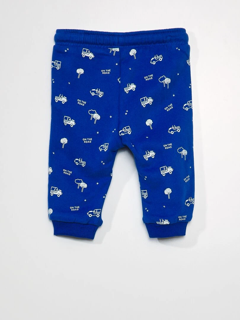 Pantalon de jogging à motif   Bleu