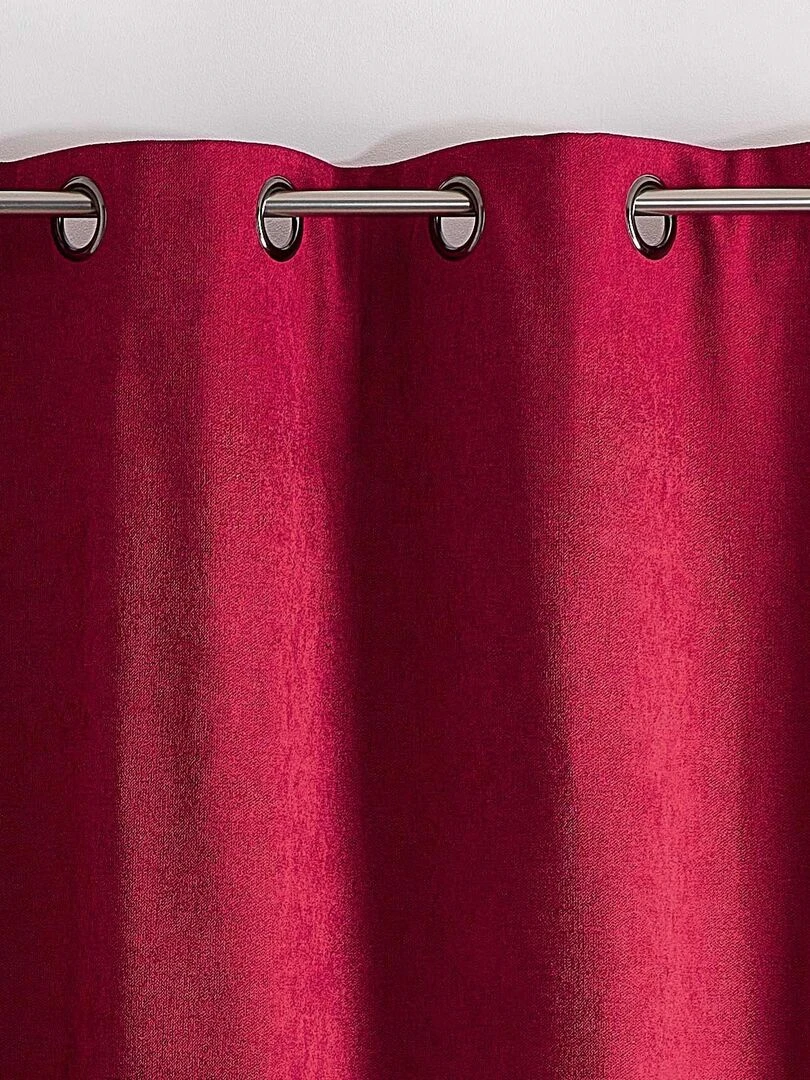 Rideau semi occultant phonique thermique KONFOR   Rouge