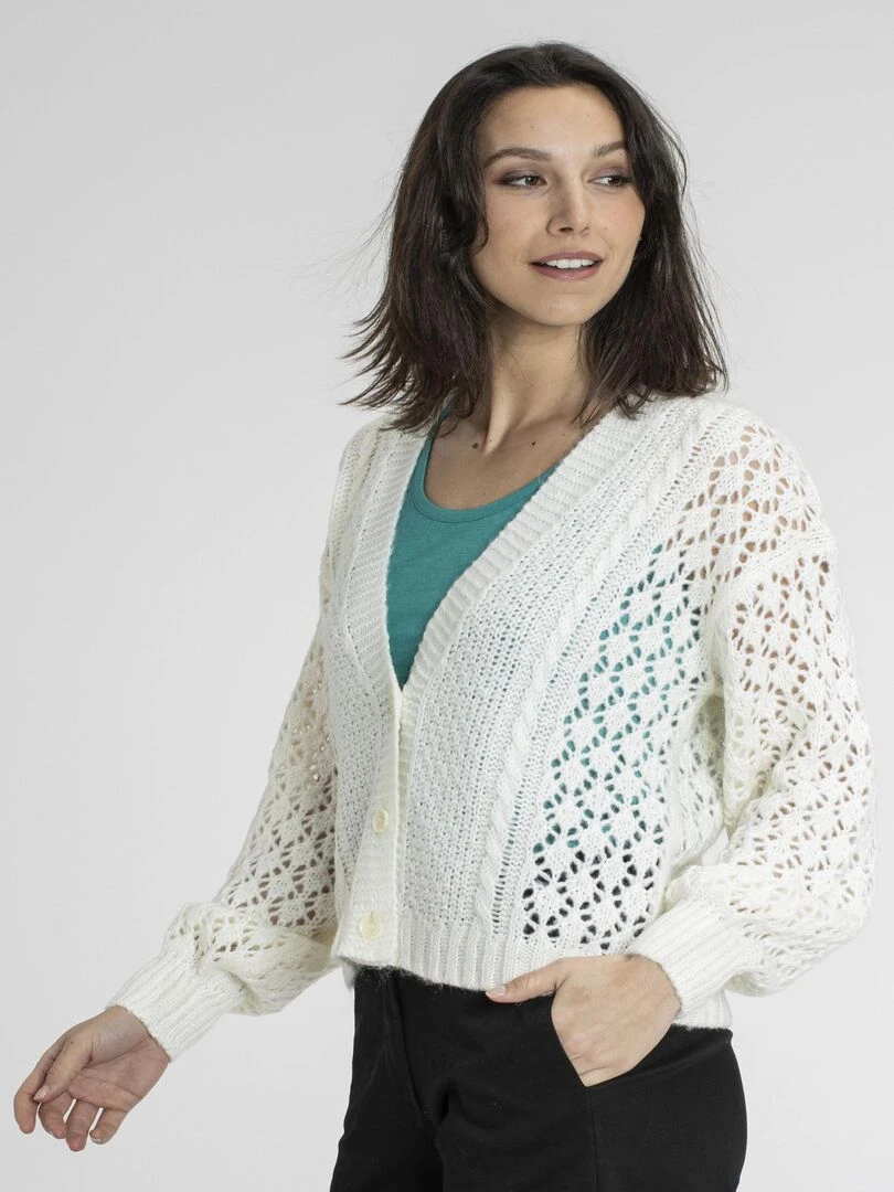 Gilets  ROMANT   Gérard Pasquier   Ecru