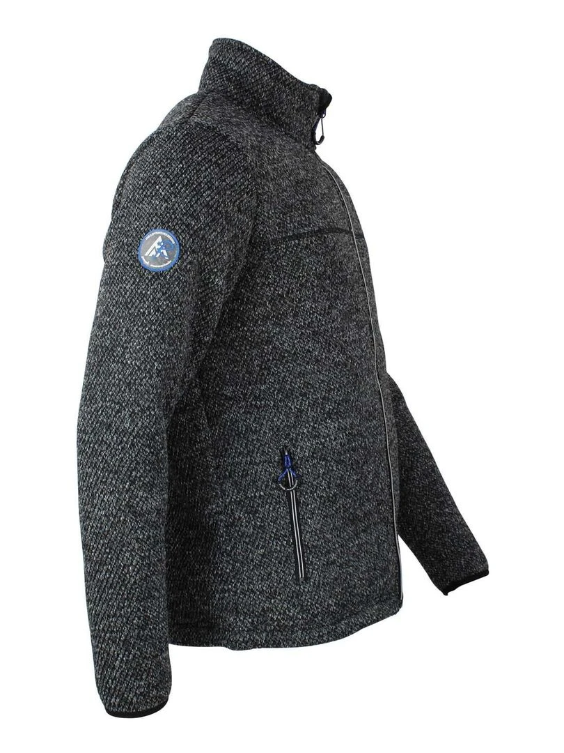 Blouson polaire homme CAMERON   PEAK MOUNTAIN   Noir Noir