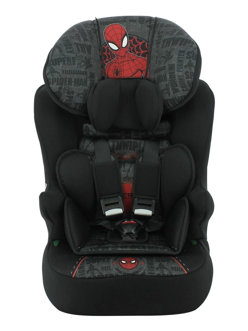 Nania Siège auto ceinturé RACE I 76 140 cm R129 i Size – Fabrication Française Spiderman Noir