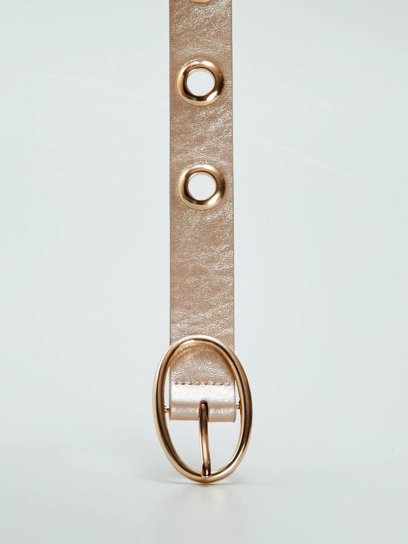 Ceinture à œillets   Jaune