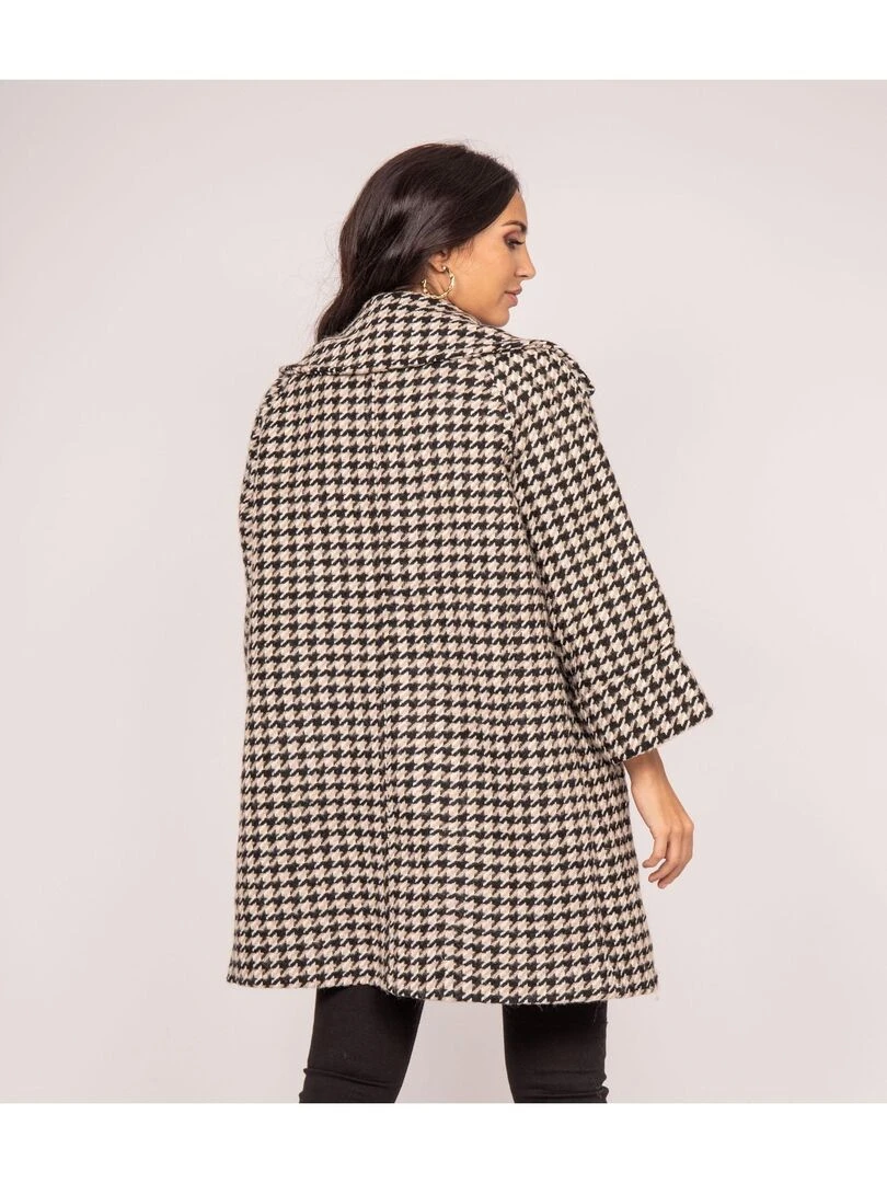 Manteau pied de poule UMAC Beige