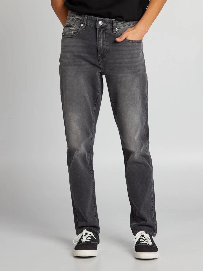 Jean slim à 5 poches Gris