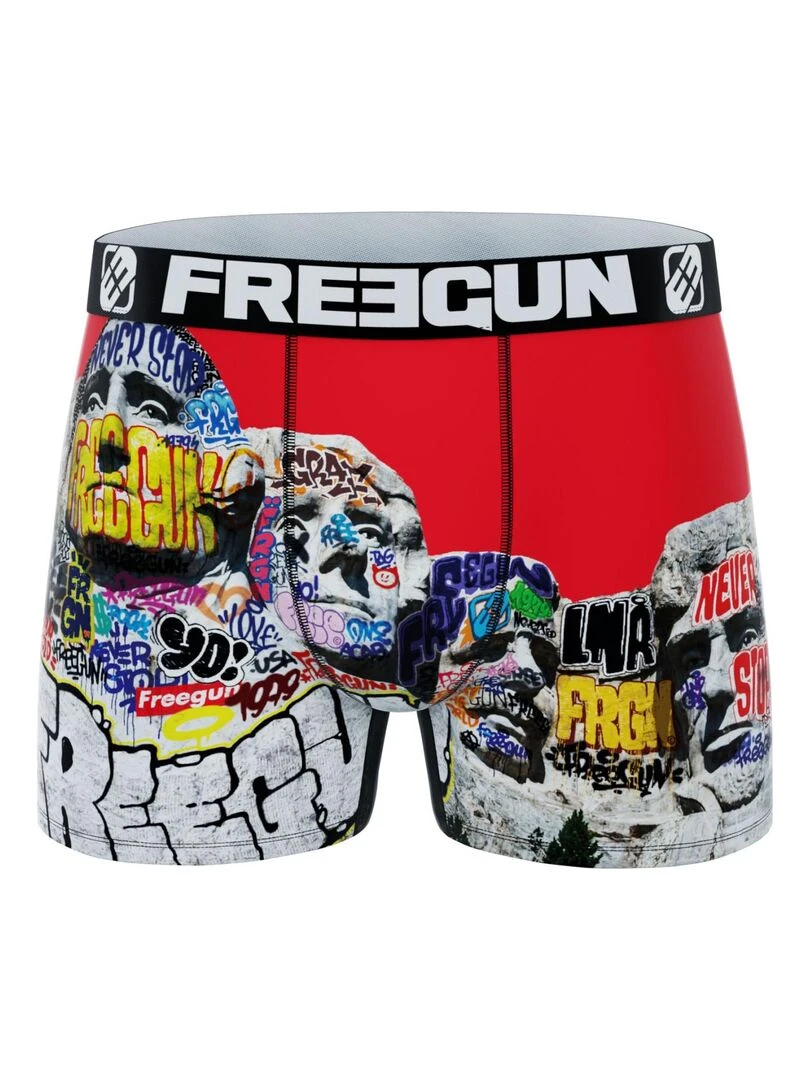 Lot de 3 boxers homme Summer Art Freegun   Rouge
