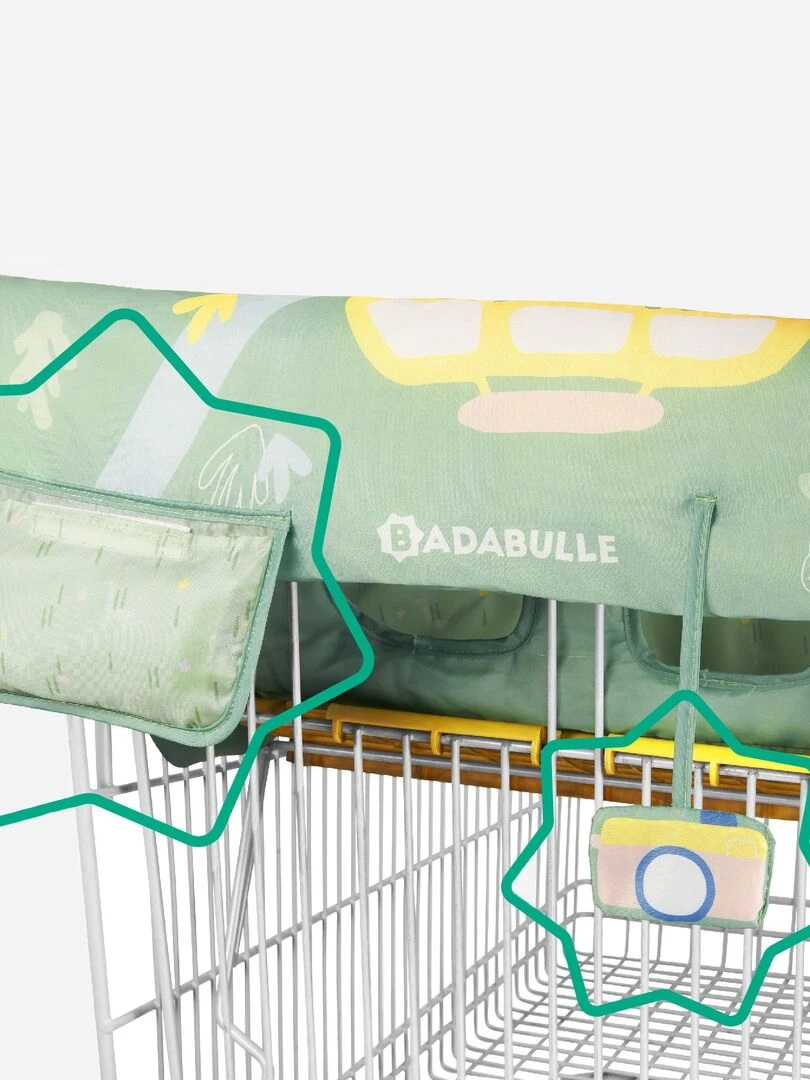 Protège siège chariot 'Badabulle'   Vert