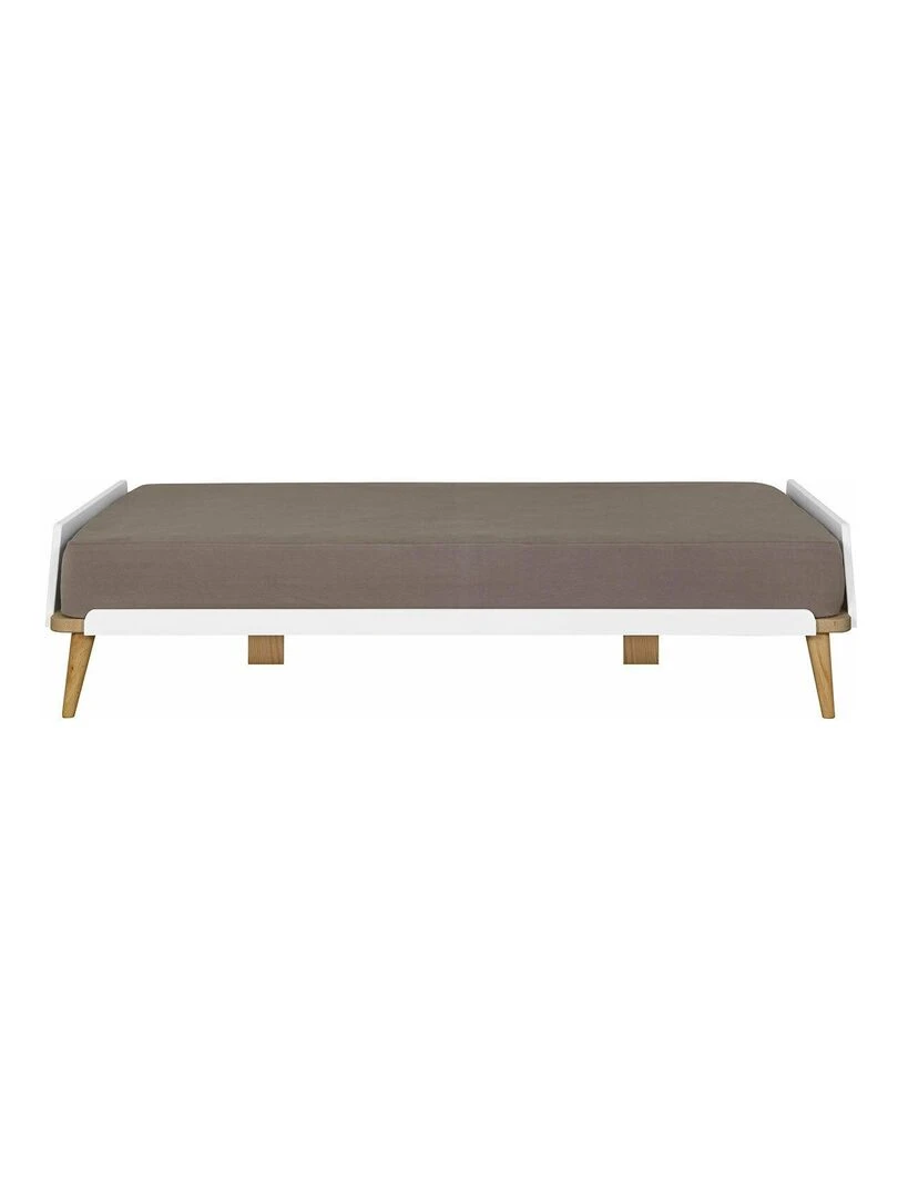 Pack lit avec matelas Karl   AKITEN RETAIL   Blanc Marron