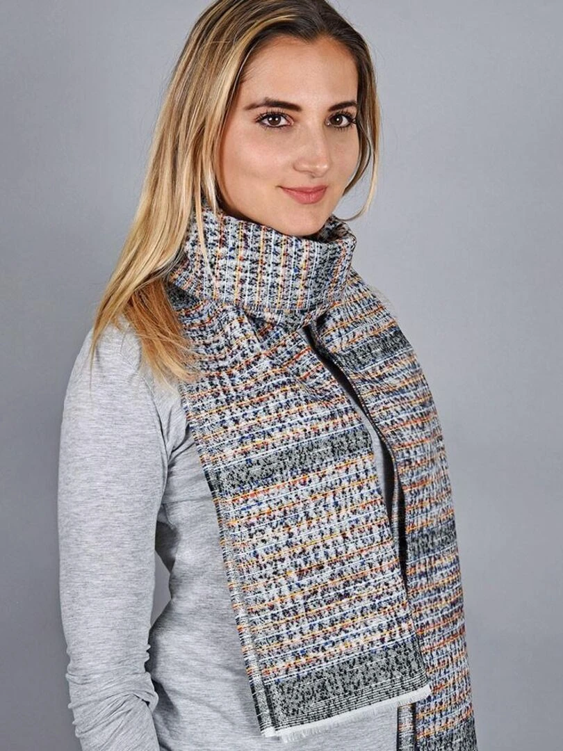 Echarpe Carmela Fabriqué en France Multicolore