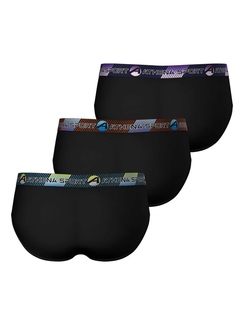 Lot de 3 slips homme Training   Noir