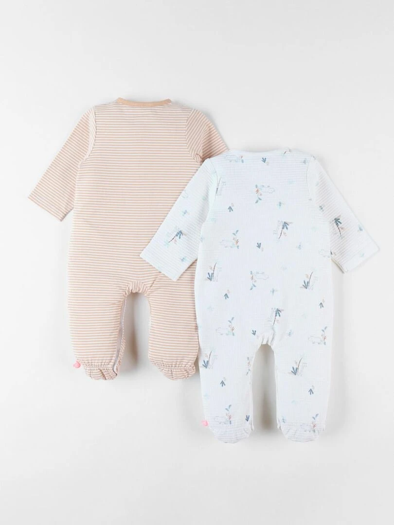 Set de 2 Dors bien Jersey Noukie's Blanc