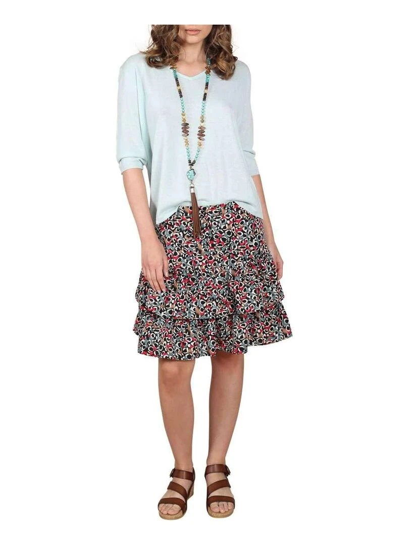 CHATTAWAK Pull droite Bleu ciel
