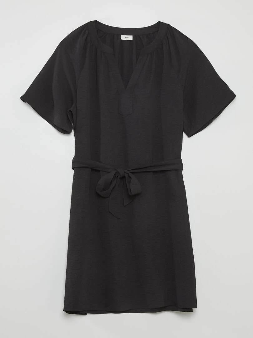 Robe 'JDY' avec ceinture à nouer noir