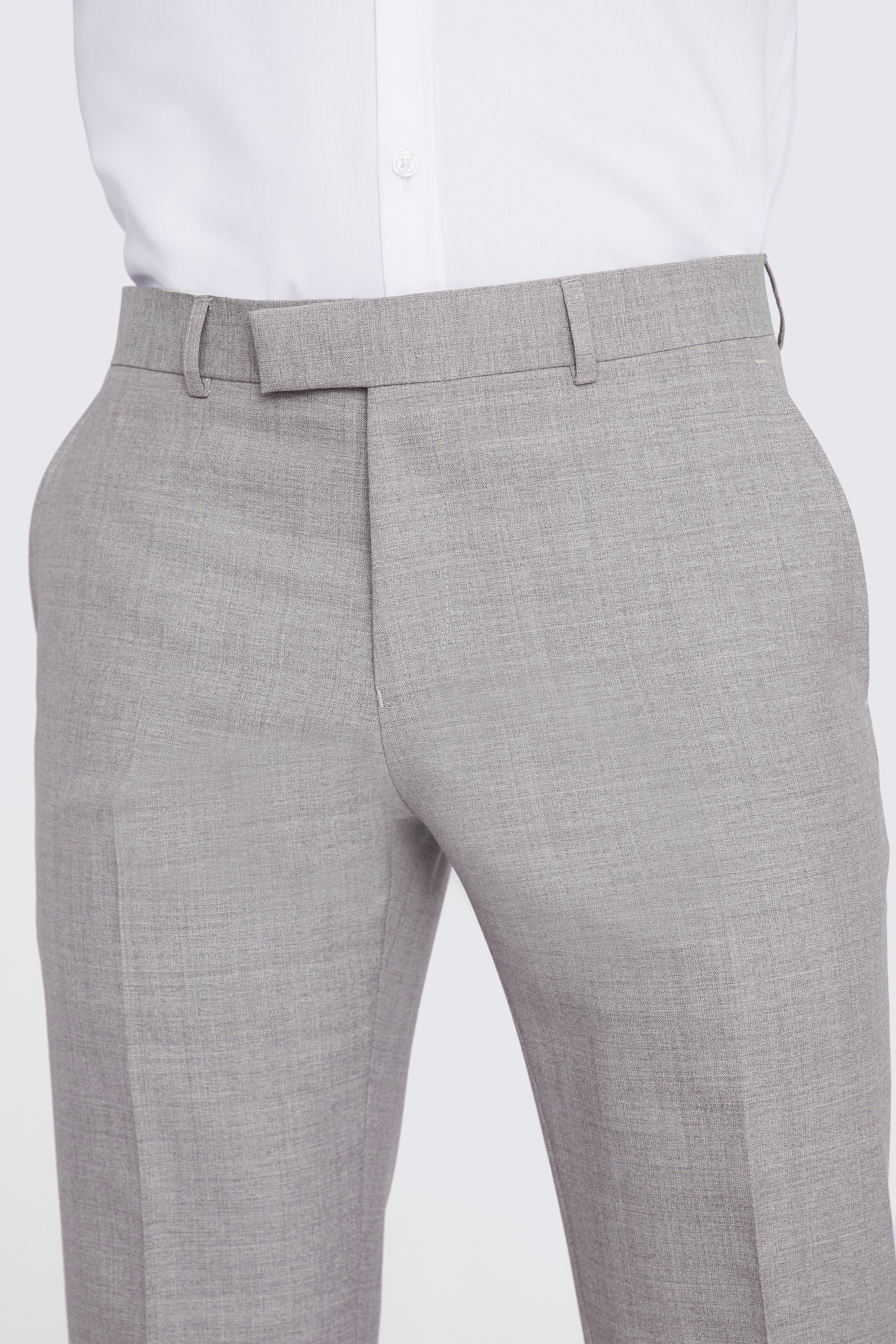 Italian Tailored Fit Neutral Half Lined Trousers   Buy Online at Moss