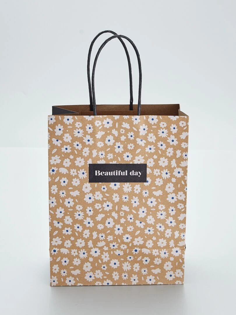 Sac cadeau imprimé imprimé fleurs