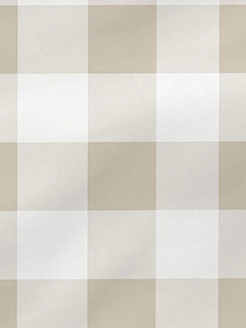 Taie d'oreiller Vichy "Happyfriday"   Beige