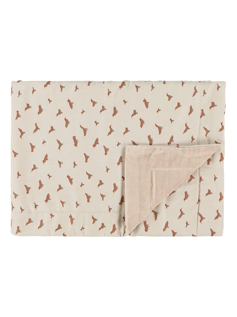 Couverture 75x100cm BABBLING BIRDS beige Beige