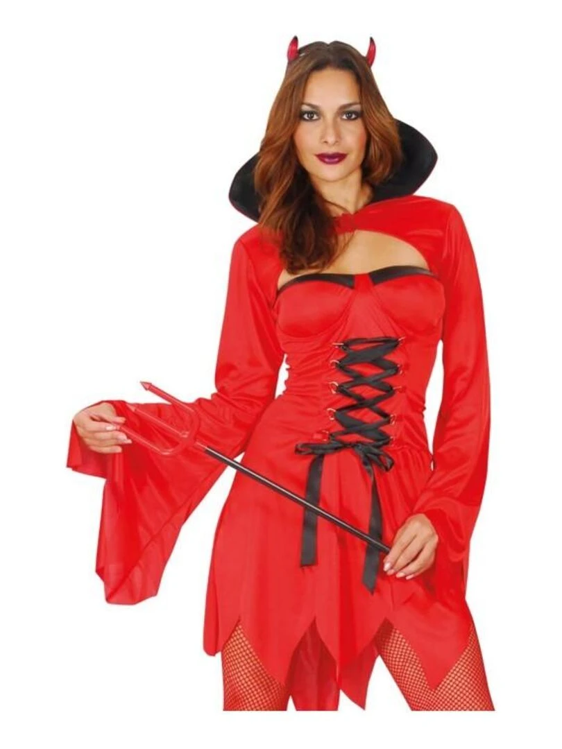 Déguisement Diablesse Luxe Halloween Femme Rouge