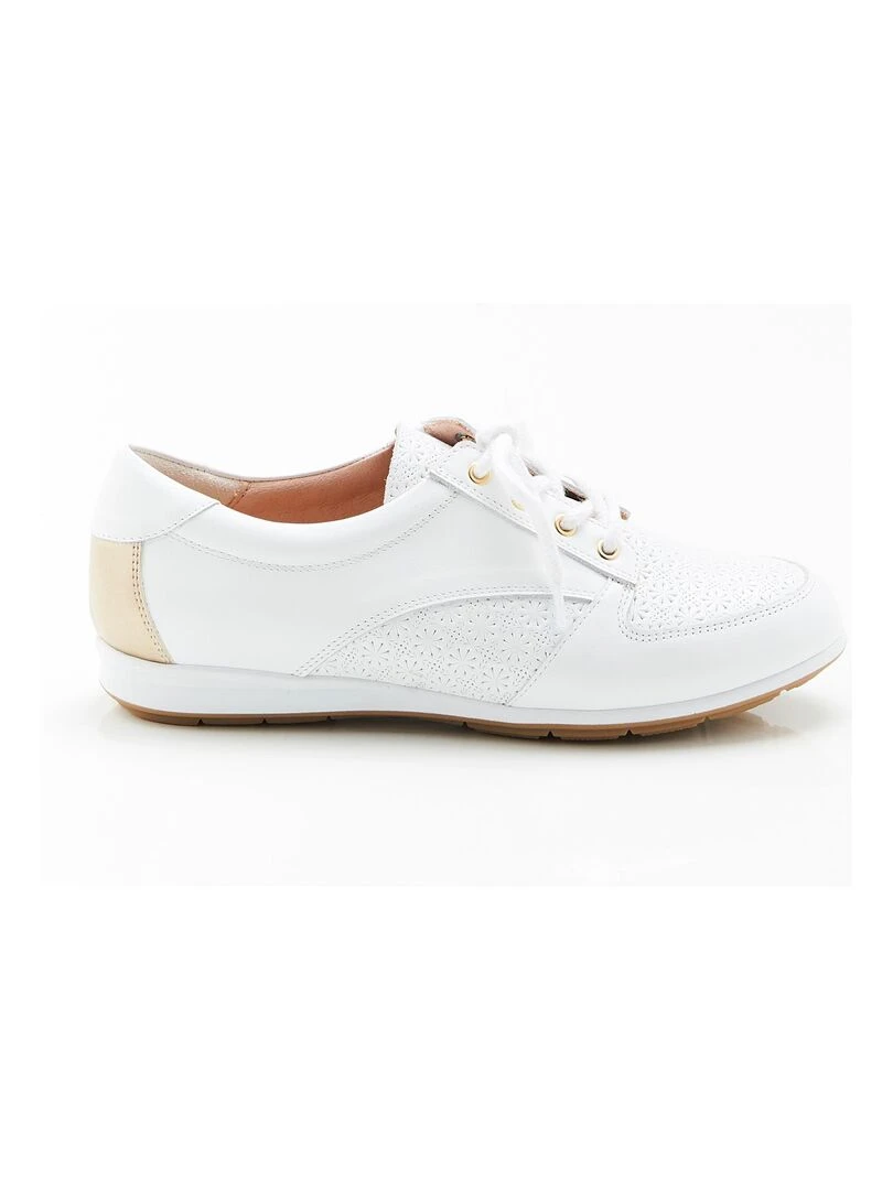 Derbies irisés à lacets Climatyl   Damart   Blanc