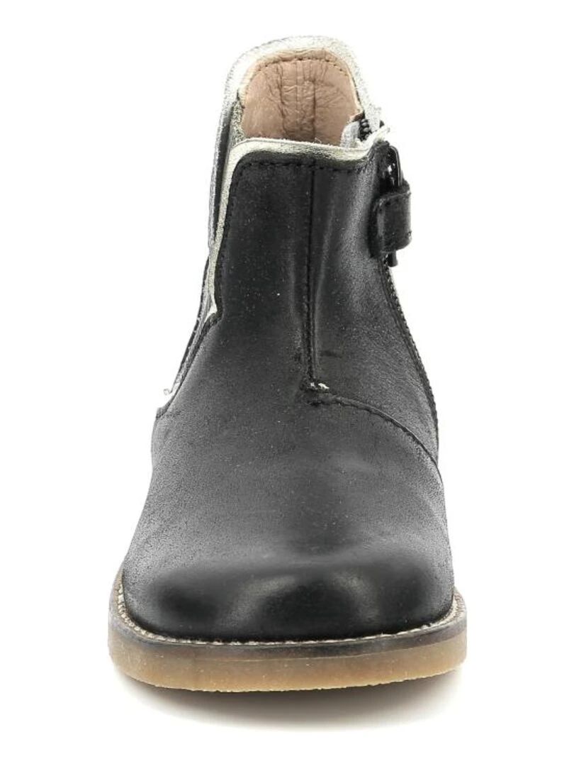 Boots Cuir Sarmille   Noir