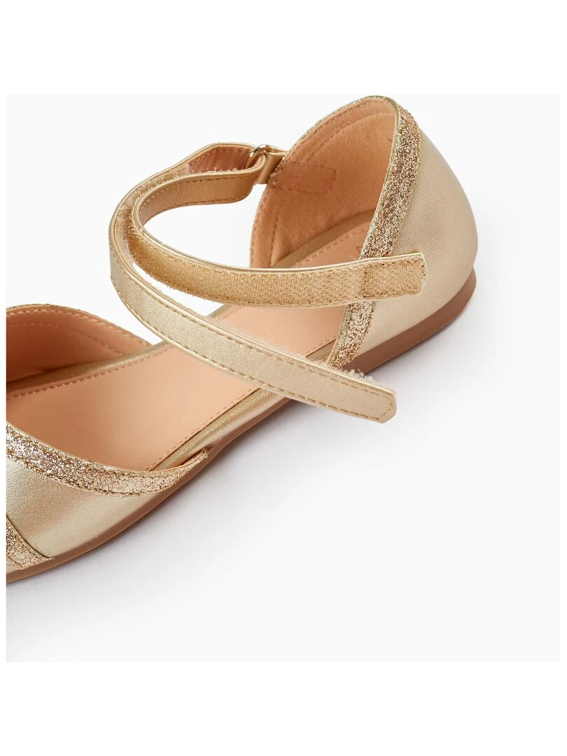 Sabrinas avec Paillettes pour Fille  CÉRÉMONIE   Or rose