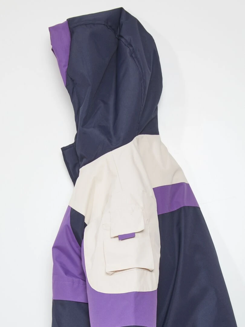 Doudoune déperlante   Violet/bleu/beige