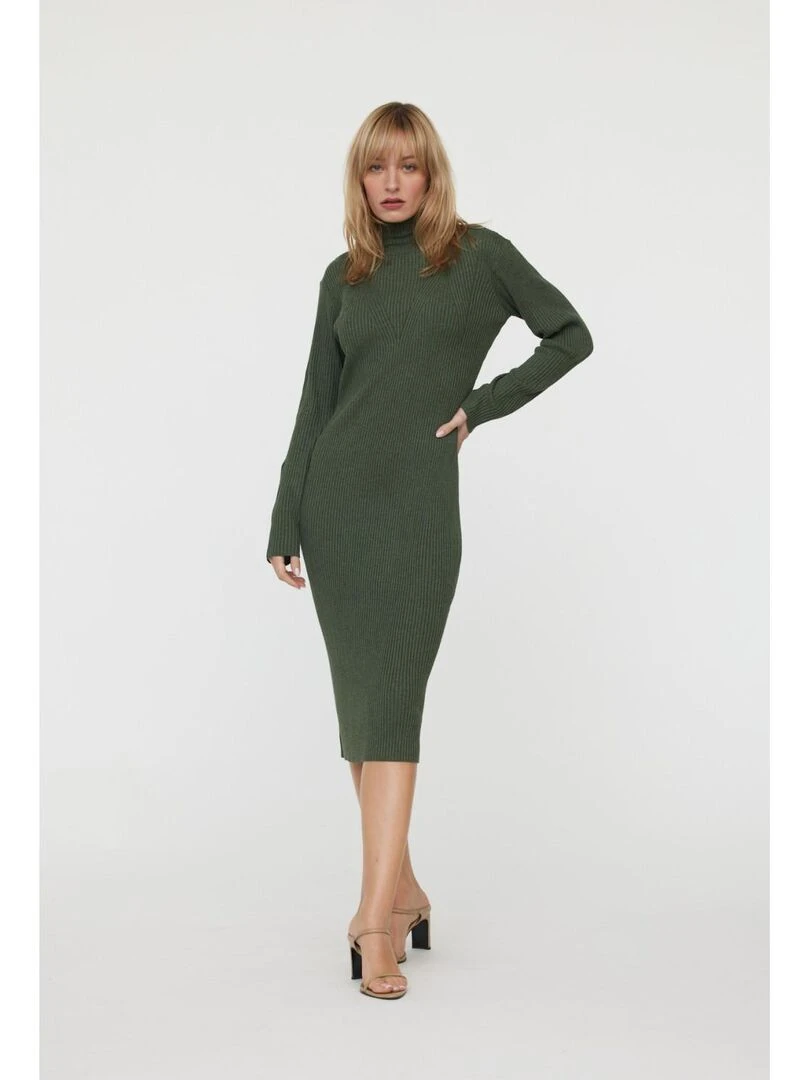 Lee Cooper   Robe manches longues polyester  LORA   Vert