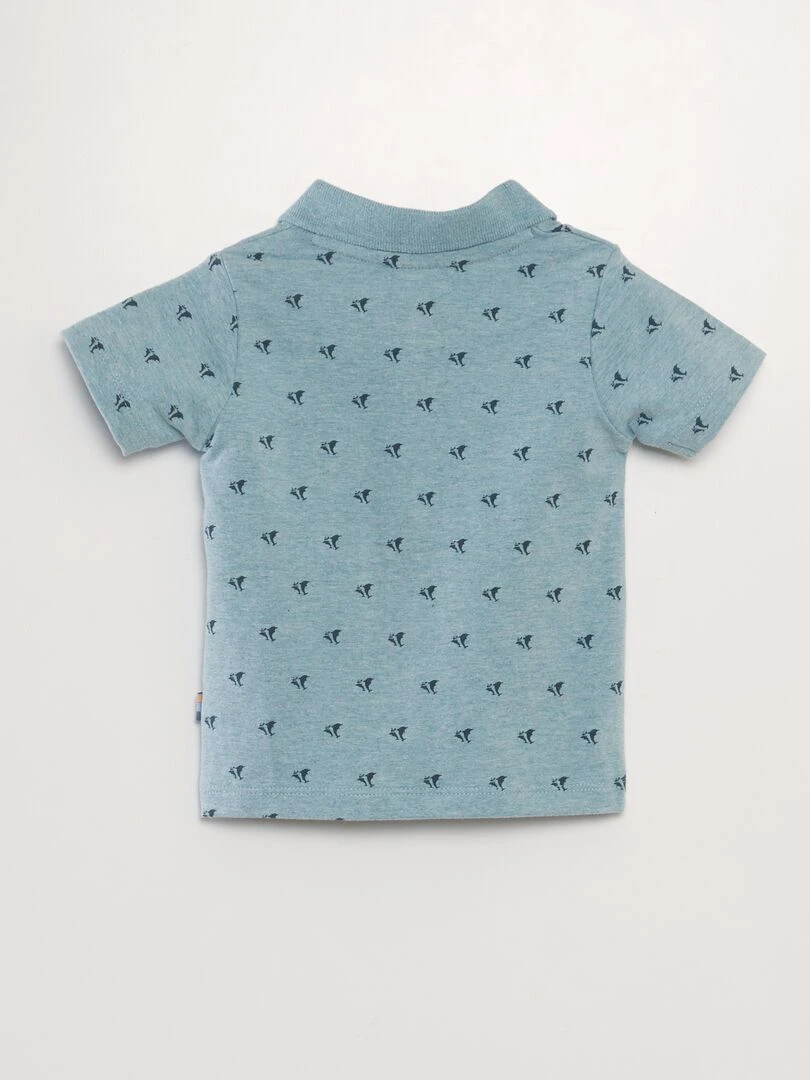 Ensemble polo + short   2 pièces   bleu