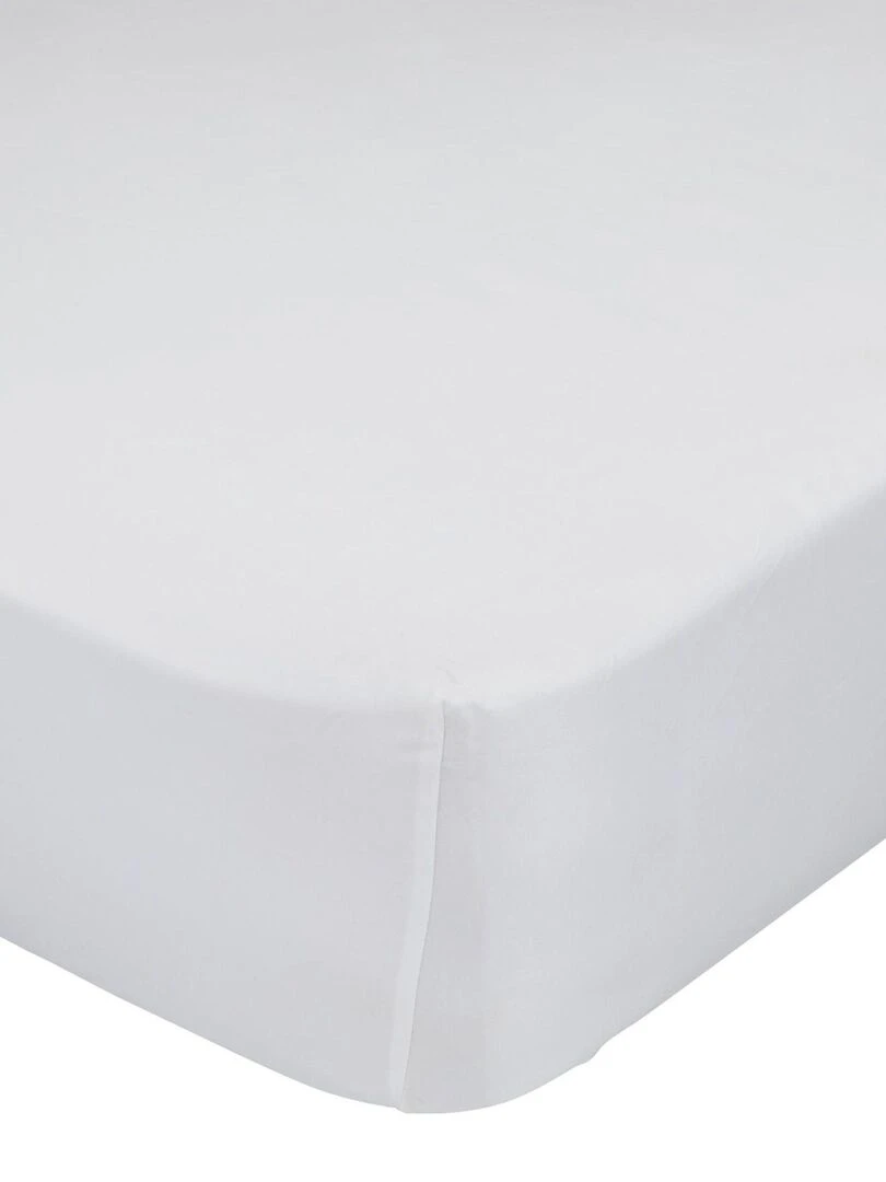 Drap housse Basic "Happyfriday"   Blanc