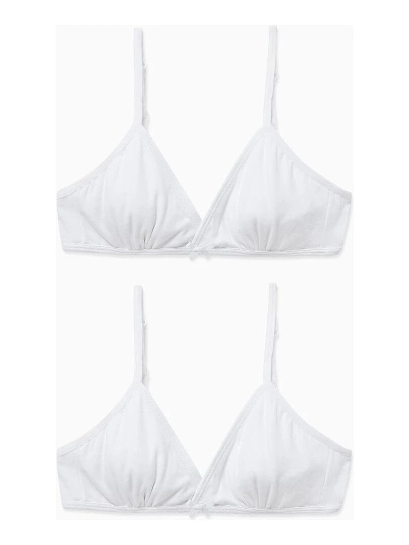 2 Soutiens Gorge Fille ESSENTIALS LINE Blanc