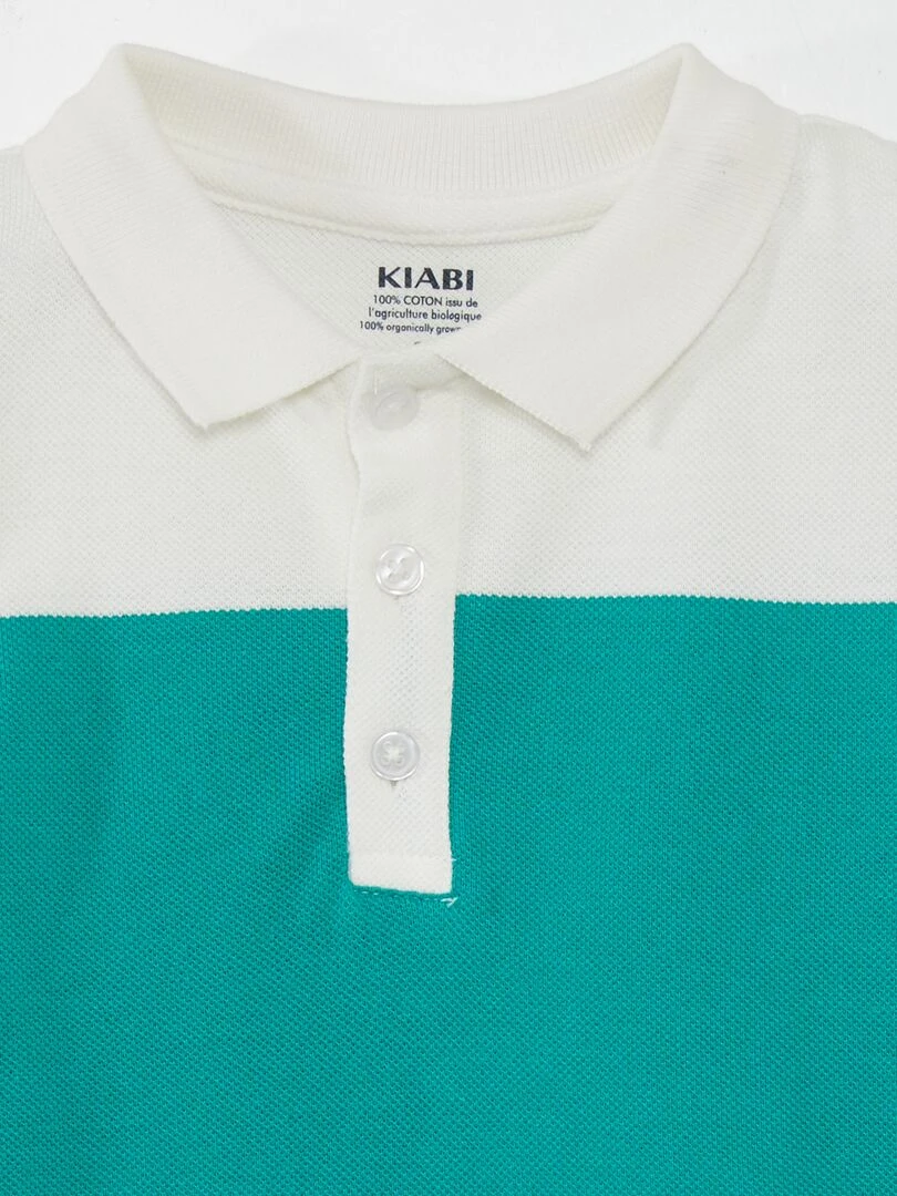 Polo à motif Vert