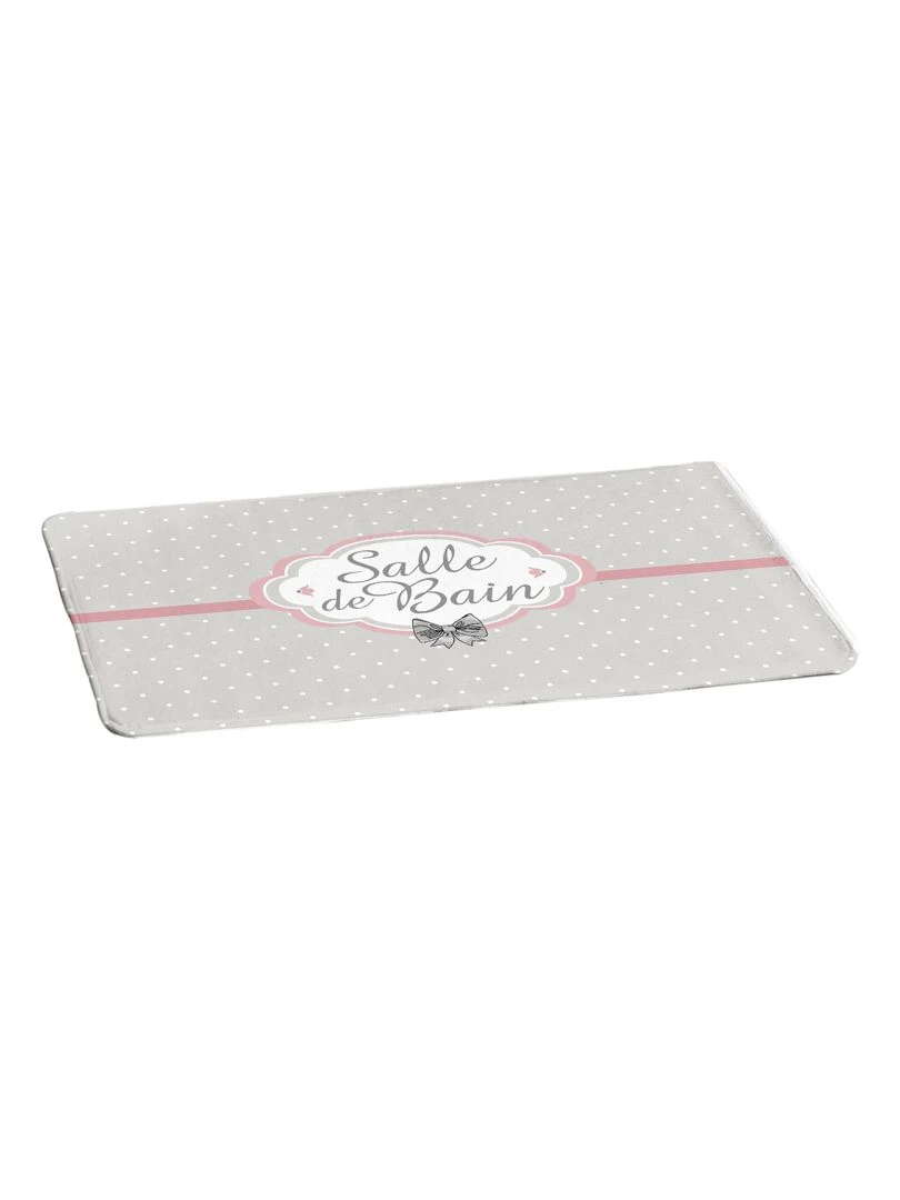Tapis de bain charme Gris