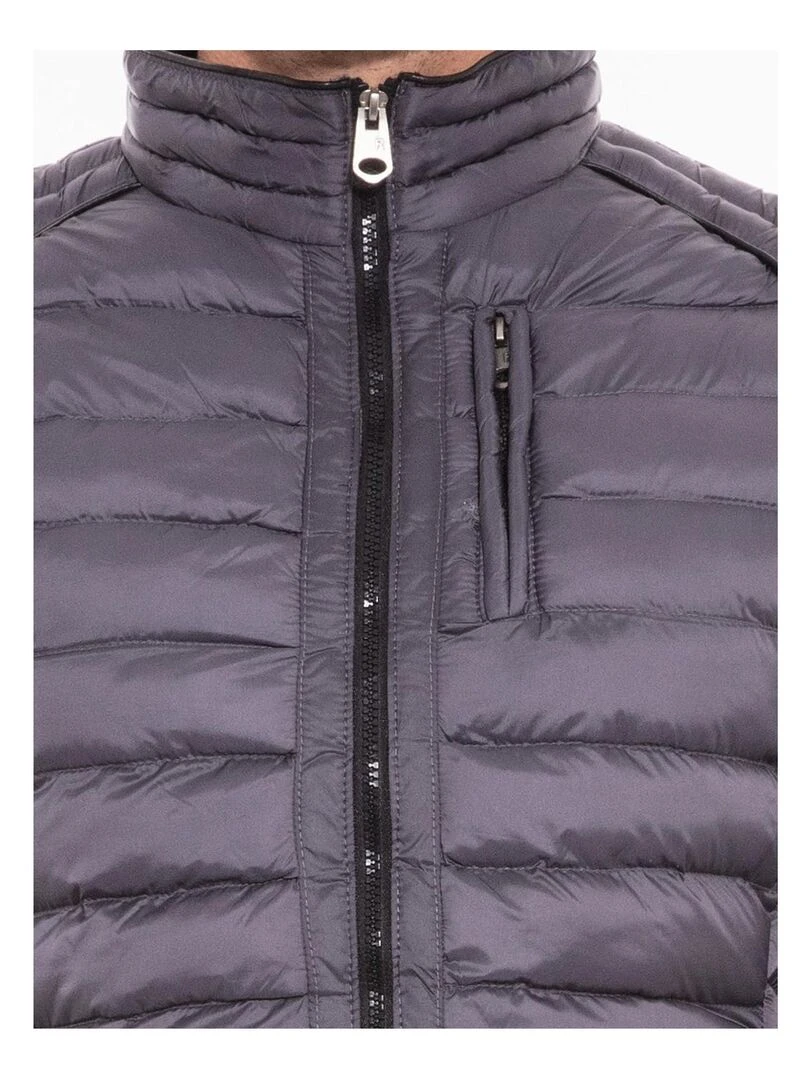 Doudoune légère col officier ZABROK   Gris