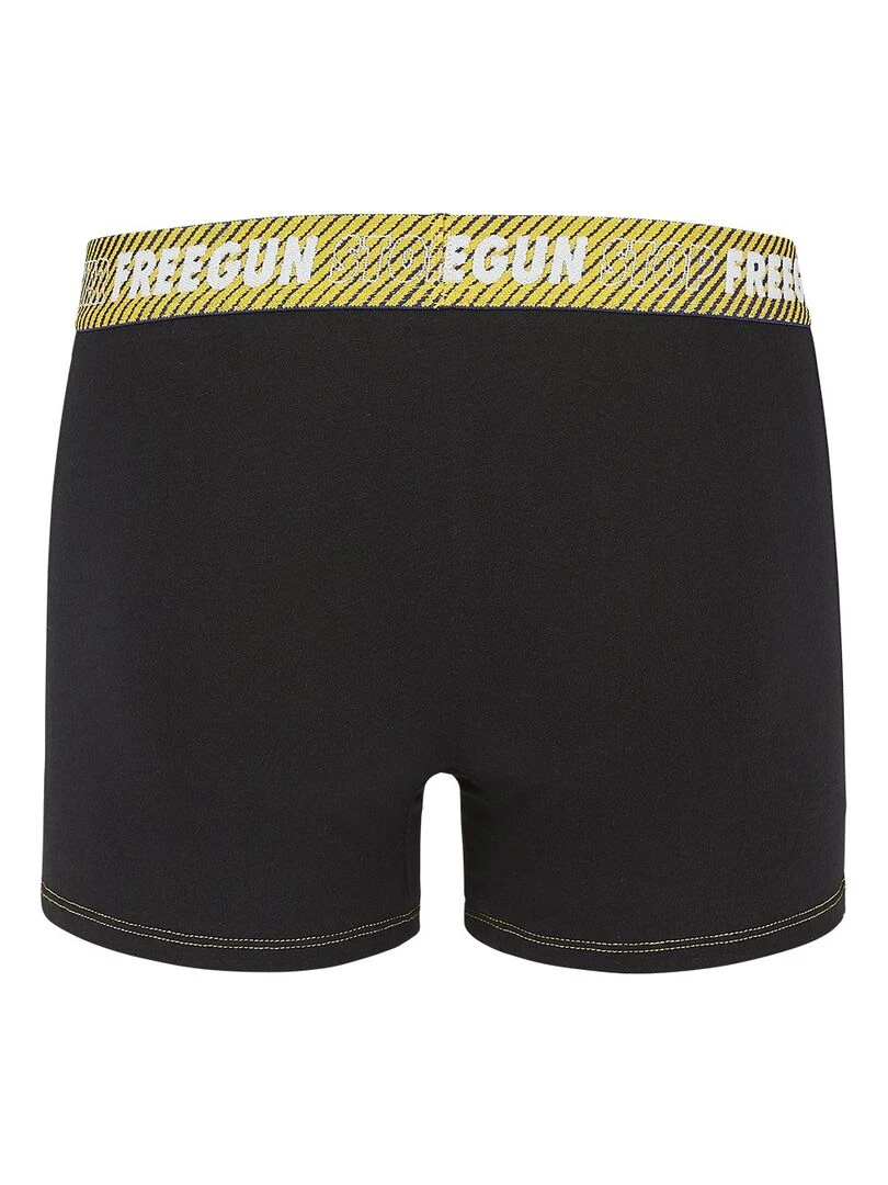Lot de 3 Boxers coton homme Never Stop Freegun   Noir