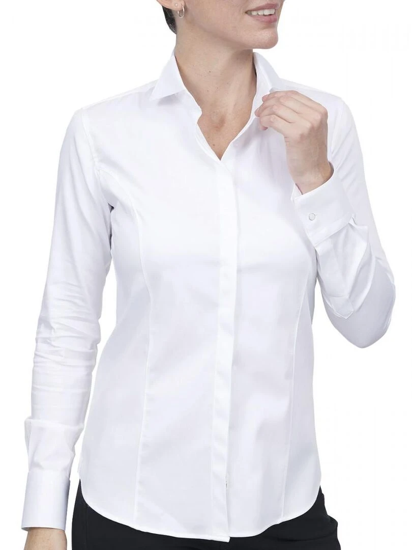 Chemise col cassé ARLENE Blanc