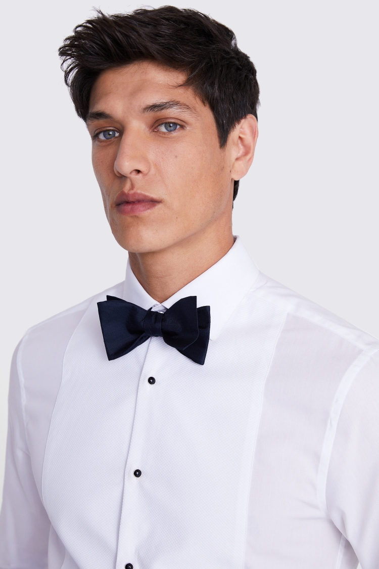 Midnight Navy Silk Self-Tie Bow Tie Buy Online at Moss