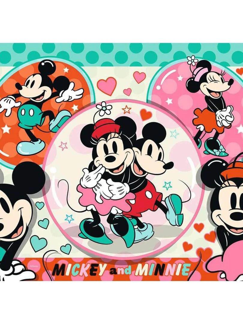 Puzzle 150 pièces XXL : Disney Mickey Mouse : Mickey et Minnie amoureux N/A