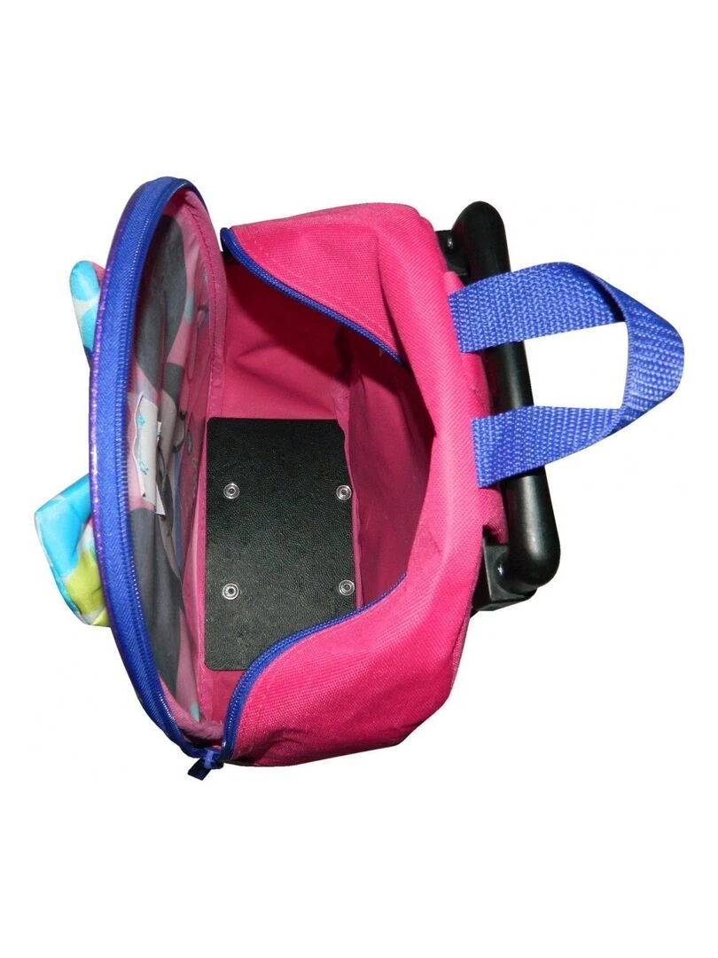 BAGTROTTER Sac à Dos à roulettes 31 cm Minnie Disney Rose avec noeud en 3D   Rose