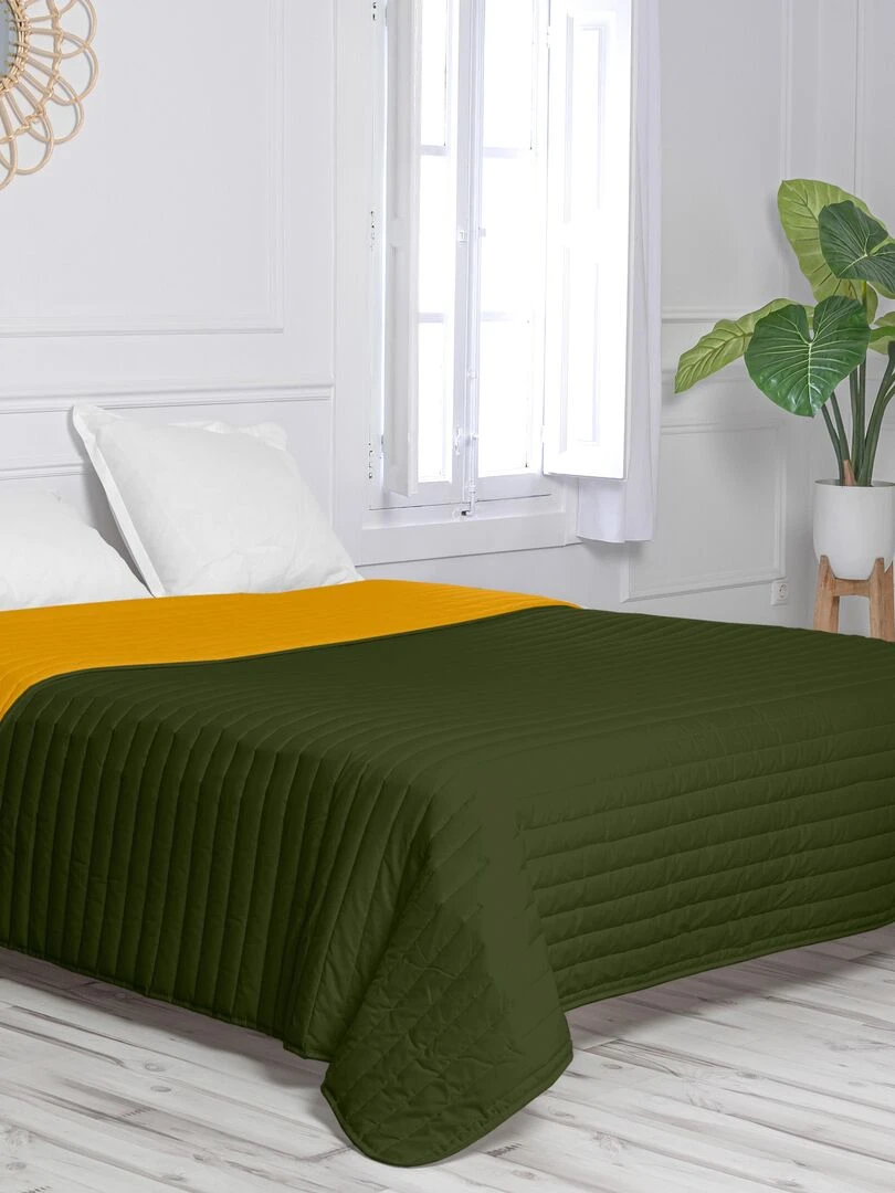 Couvre lit Dash "Happyfriday" Vert olive