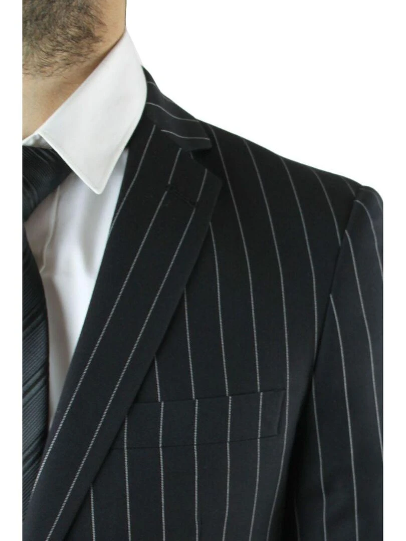 veste rayé Lordissimo Noir Noir