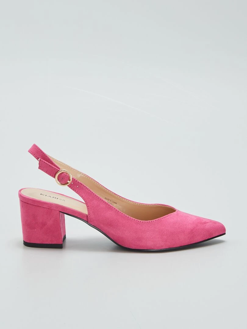 Escarpins unis Rose