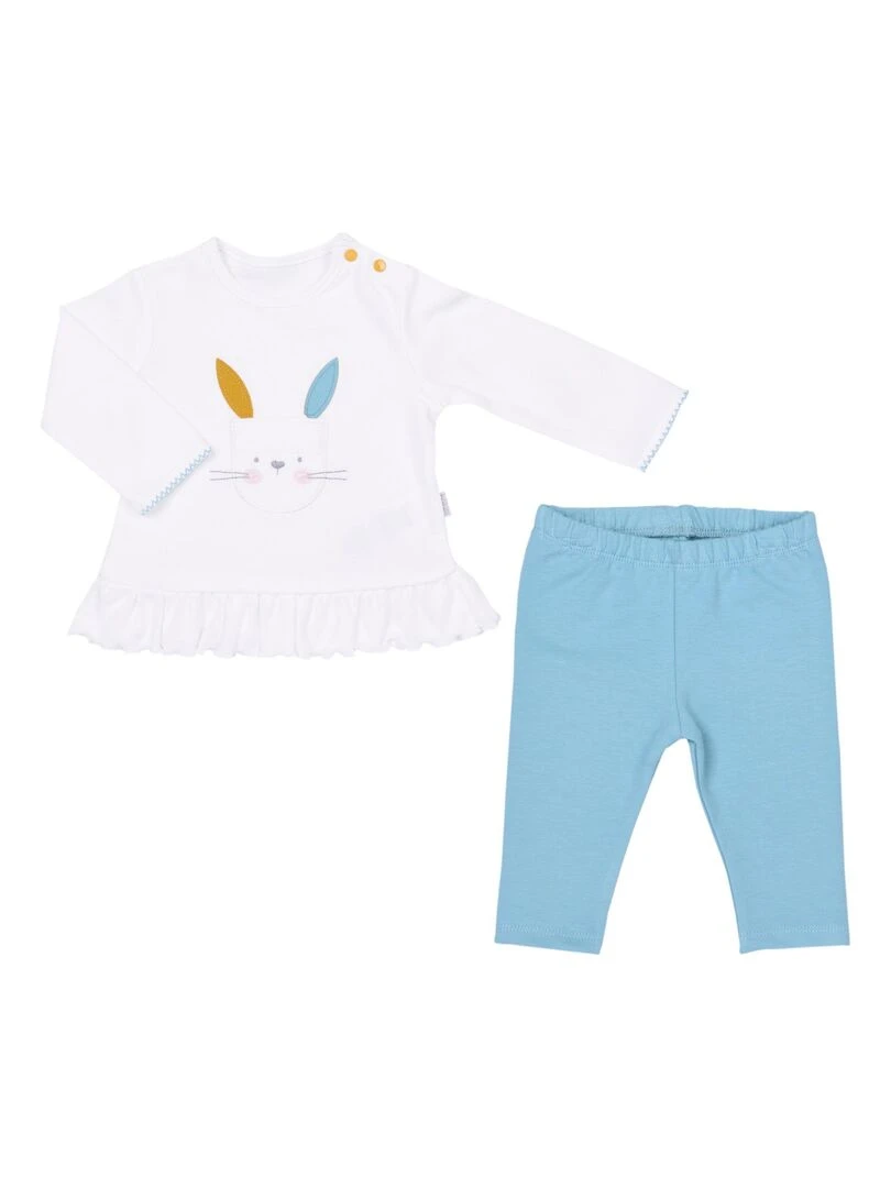 Pyjama bébé 2 pièces LAPINOU Ecru