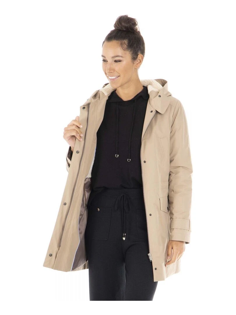Parka capuche MARGOT Gérard Pasquier Beige