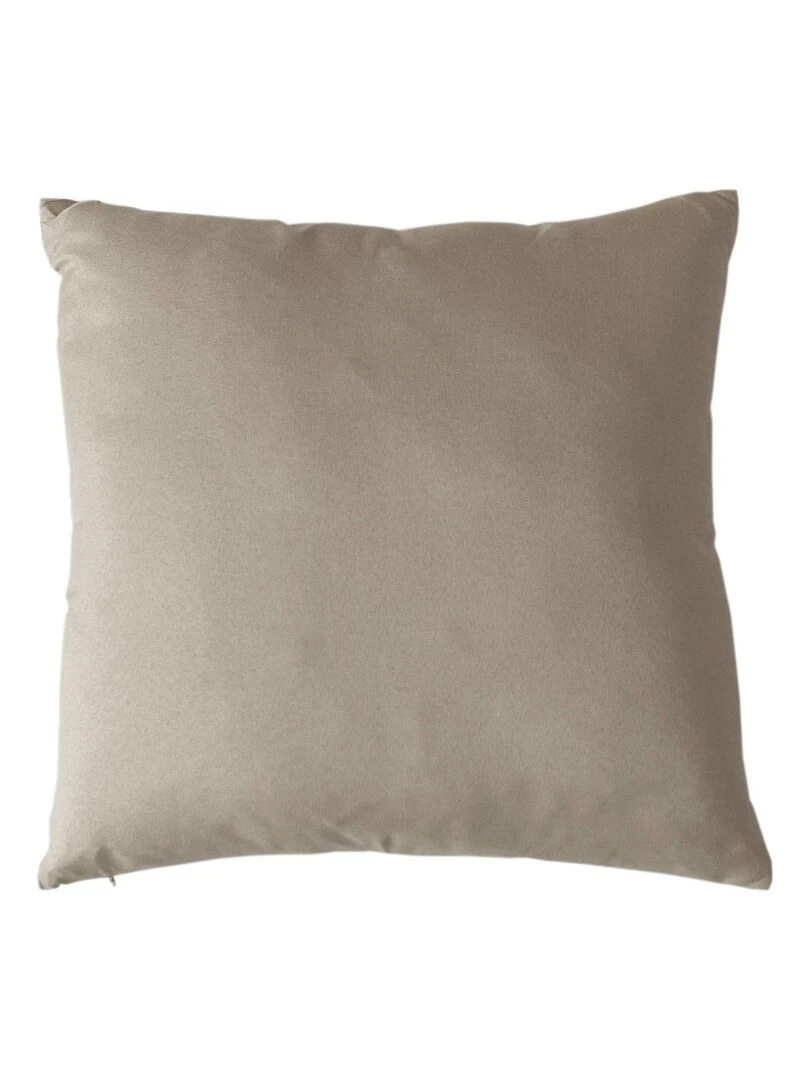 Coussin uni et déhoussable Beige