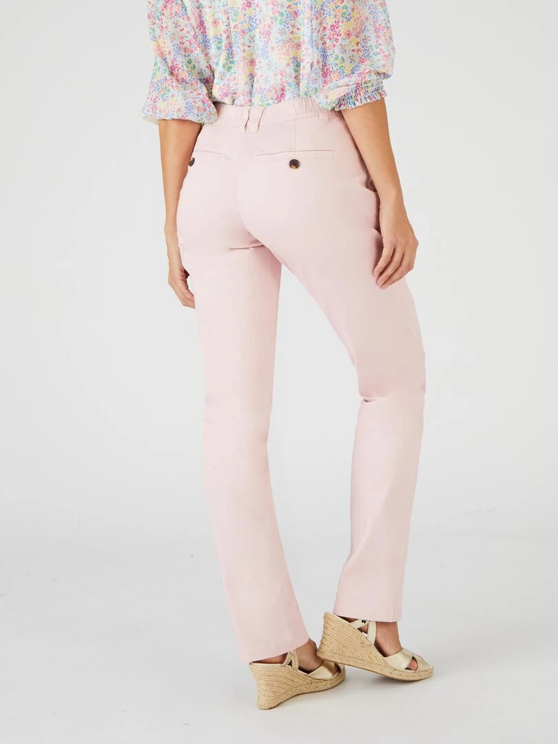 Pantalon chino   Damart   Rose pâle
